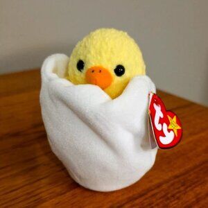TY Beanie Baby EGGBERT THE EGG/CHICK 6 inch Mint UPC  008421042326 EASTER 1998